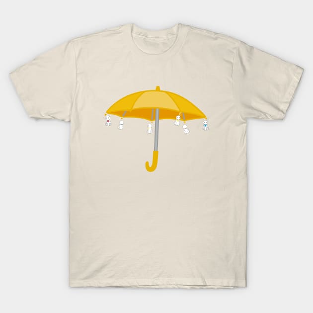 Weathering with you yellow umbrella anime T-Shirt by ballooonfish